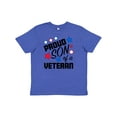 thumbnail image 1 of Inktastic Proud Son of a Veteran Veterans Day Youth T-Shirt, 1 of 5
