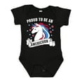 thumbnail image 1 of Inktastic Proud To Be an Americorn with Unicorn and Stars Boys or Girls Baby Bodysuit, 1 of 5