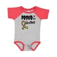 thumbnail image 1 of Inktastic Proud of My Brother Autism Awareness Puzzle Piece Ribbon Boys or Girls Baby Bodysuit, 1 of 5