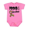 thumbnail image 1 of Inktastic Proud of My Brother Autism Awareness Puzzle Piece Ribbon Boys or Girls Baby Bodysuit, 1 of 5