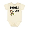 thumbnail image 1 of Inktastic Proud of My Brother Autism Awareness Puzzle Piece Ribbon Boys or Girls Baby Bodysuit, 1 of 5