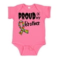 thumbnail image 1 of Inktastic Proud of My Brother Autism Awareness Puzzle Piece Ribbon Boys or Girls Baby Bodysuit, 1 of 5