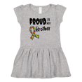 thumbnail image 1 of Inktastic Proud of My Brother Autism Awareness Puzzle Piece Ribbon Girls Baby Dress, 1 of 5