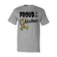 thumbnail image 1 of Inktastic Proud of My Brother Autism Awareness Puzzle Piece Ribbon T-Shirt, 1 of 5