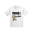 thumbnail image 1 of Inktastic Proud of My Brother Autism Awareness Puzzle Piece Ribbon Youth T-Shirt, 1 of 5