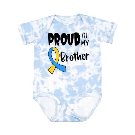 Inktastic Proud of My Brother Down Syndrome Awareness Boys or Girls Baby Bodysuit