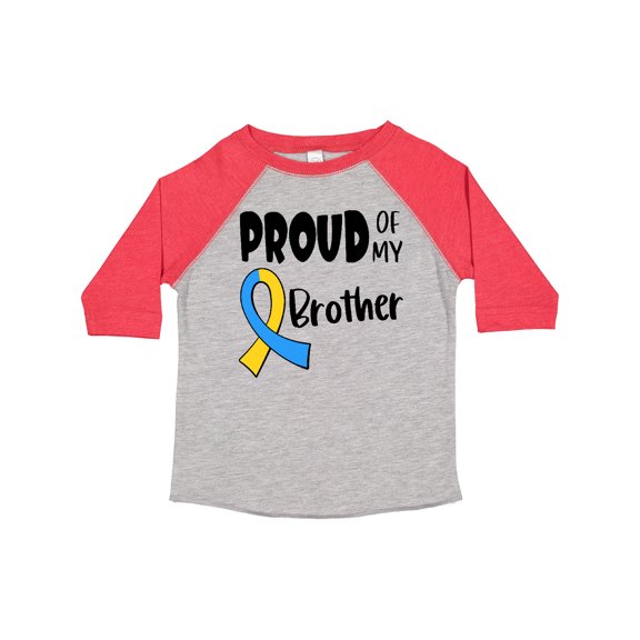 Inktastic Proud of My Brother Down Syndrome Awareness Boys or Girls Toddler T-Shirt
