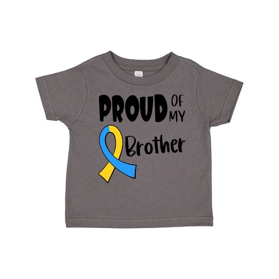 Inktastic Proud of My Brother Down Syndrome Awareness Boys or Girls Toddler T-Shirt