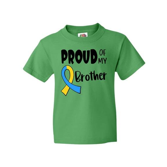 Inktastic Proud of My Brother Down Syndrome Awareness Youth T-Shirt