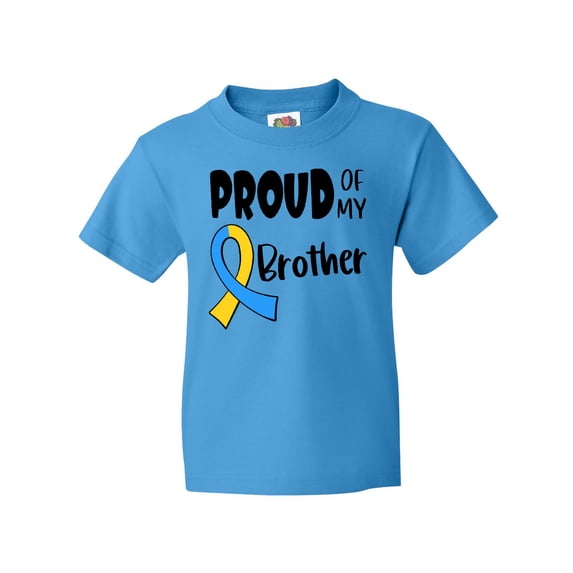 Inktastic Proud of My Brother Down Syndrome Awareness Youth T-Shirt