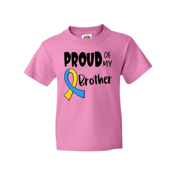 Inktastic Proud of My Brother Down Syndrome Awareness Youth T-Shirt