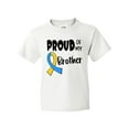 thumbnail image 1 of Inktastic Proud of My Brother Down Syndrome Awareness Youth T-Shirt, 1 of 5