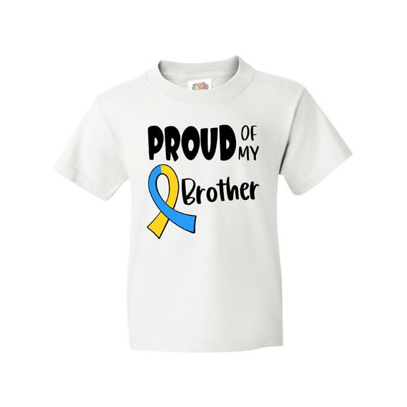 Inktastic Proud of My Brother Down Syndrome Awareness Youth T-Shirt