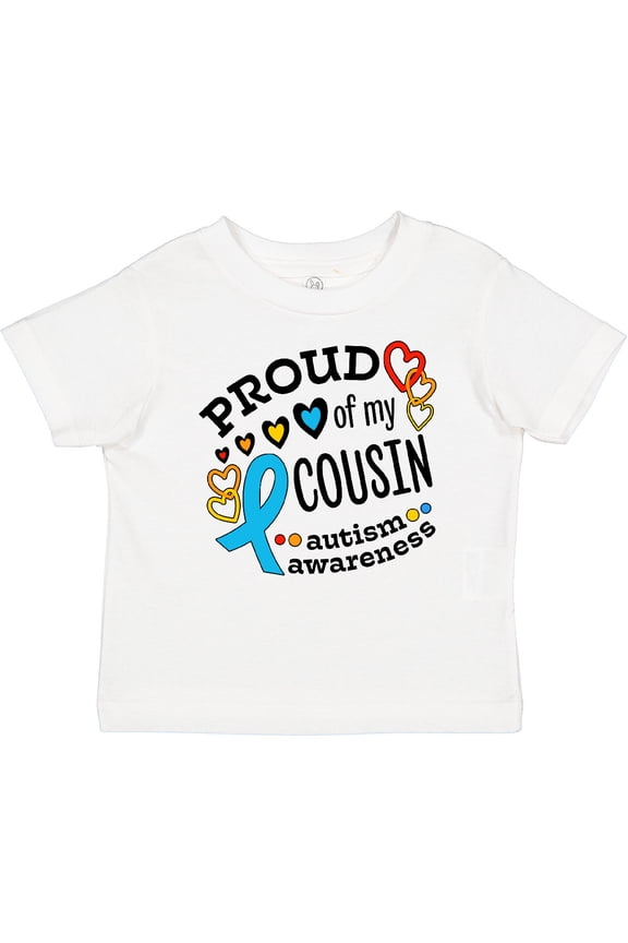 Proud of My Cousin Autism Awareness Boys or Girls Baby T-Shirt