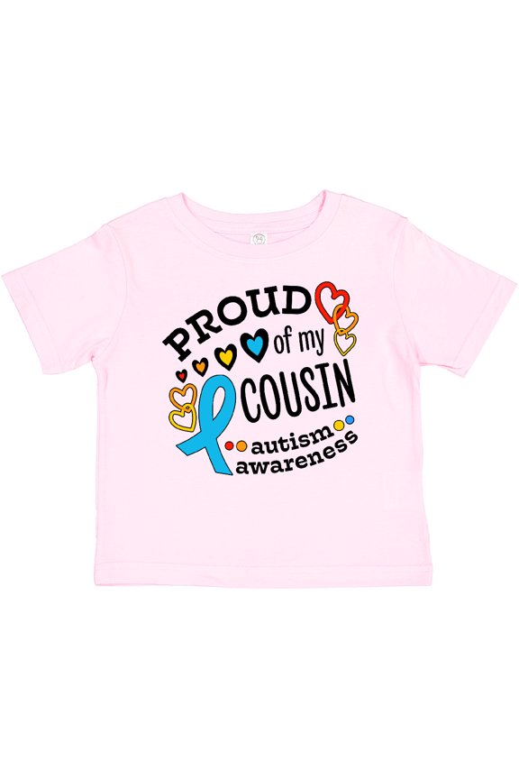 Proud of My Cousin Autism Awareness Boys or Girls Baby T-Shirt