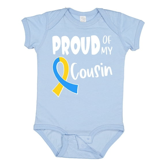 Inktastic Proud of My Cousin Down Syndrome Awareness Boys or Girls Baby Bodysuit