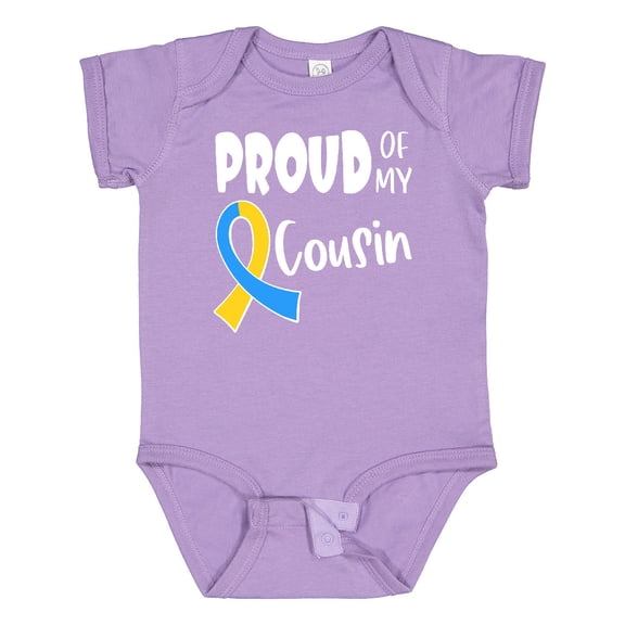Inktastic Proud of My Cousin Down Syndrome Awareness Boys or Girls Baby Bodysuit