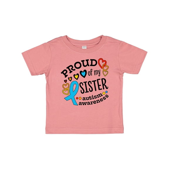 Inktastic Proud of My Sister Autism Awareness Boys or Girls Baby T-Shirt