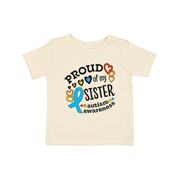Inktastic Proud of My Sister Autism Awareness Boys or Girls Baby T-Shirt