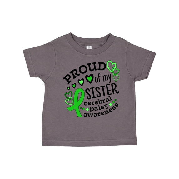Inktastic Proud of My Sister Cerebral Palsy Awareness Boys or Girls Toddler T-Shirt