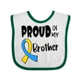 thumbnail image 1 of Inktastic Proud of my Brother Down Syndrome Awareness Boys or Girls Baby Bib, 1 of 4