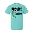 thumbnail image 1 of Inktastic Proud of my Brother Down Syndrome Awareness T-Shirt, 1 of 5