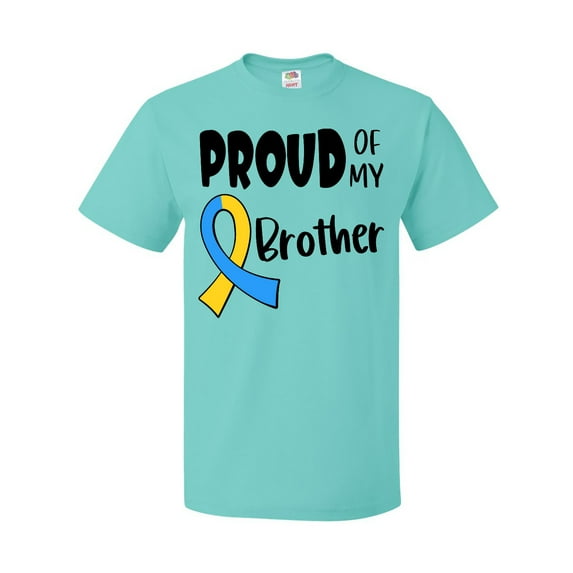 Inktastic Proud of my Brother Down Syndrome Awareness T-Shirt
