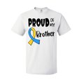 thumbnail image 1 of Inktastic Proud of my Brother Down Syndrome Awareness T-Shirt, 1 of 5
