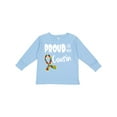 thumbnail image 1 of Inktastic Proud of my Cousin Autism Awareness Puzzle Piece Ribbon Boys or Girls Long Sleeve Toddler T-Shirt, 1 of 5