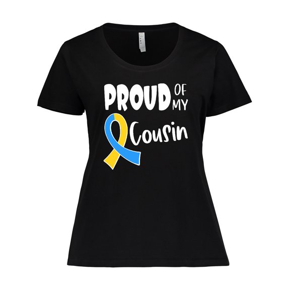 Inktastic Proud of my Cousin Down Syndrome Awareness Women's Plus Size T-Shirt
