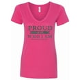 thumbnail image 1 of Inktastic Proud to Be Who I Am Black History Month Women's V-Neck T-Shirt, 1 of 5