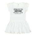 thumbnail image 1 of Inktastic Proud to be Who I am Black History Month Girls Toddler Dress, 1 of 5