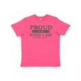 thumbnail image 1 of Inktastic Proud to be Who I am Black History Month Youth T-Shirt, 1 of 5