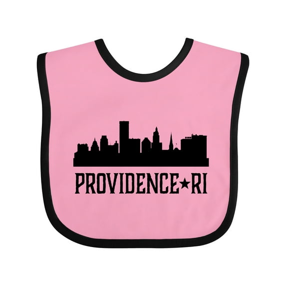 Inktastic Providence Rhode Island City Skyline Boys or Girls Baby Bib