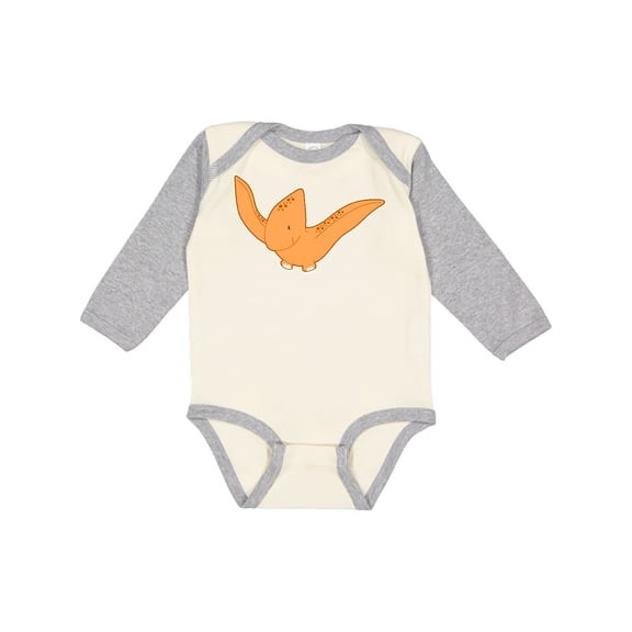 Inktastic Pterodactyl Boys or Girls Long Sleeve Baby Bodysuit