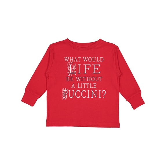 Inktastic Puccini Opera Lover Boys or Girls Long Sleeve Toddler T-Shirt