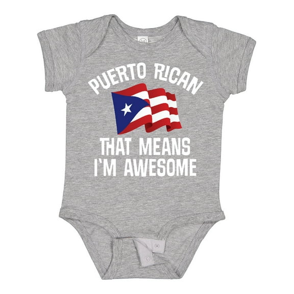 Inktastic Puerto Rican Awesome Boys or Girls Baby Bodysuit