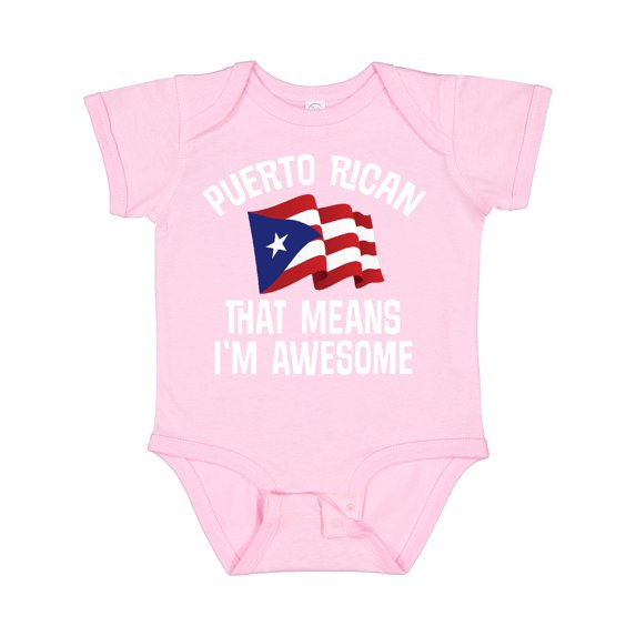 Inktastic Puerto Rican Awesome Boys or Girls Baby Bodysuit