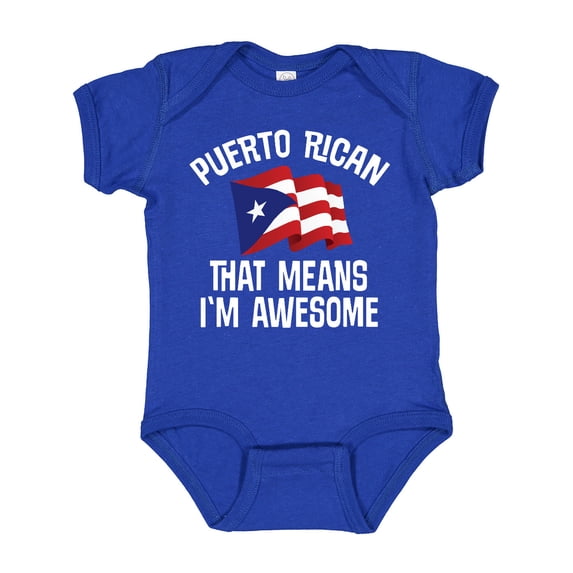 Inktastic Puerto Rican Awesome Boys or Girls Baby Bodysuit