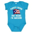thumbnail image 1 of Inktastic Puerto Rican Awesome Boys or Girls Baby Bodysuit, 1 of 5