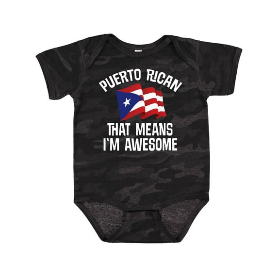 Inktastic Puerto Rican Awesome Boys or Girls Baby Bodysuit