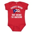 thumbnail image 1 of Inktastic Puerto Rican Awesome Boys or Girls Baby Bodysuit, 1 of 5