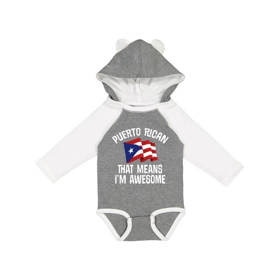 Inktastic Puerto Rican Awesome Boys or Girls Long Sleeve Baby Bodysuit