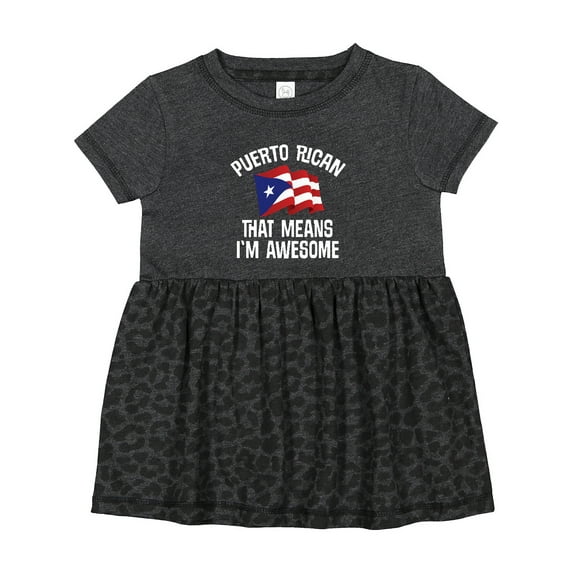 Inktastic Puerto Rican Awesome Girls Baby Dress