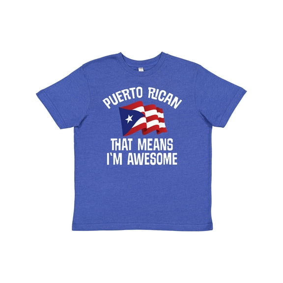Inktastic Puerto Rican Awesome Youth T-Shirt