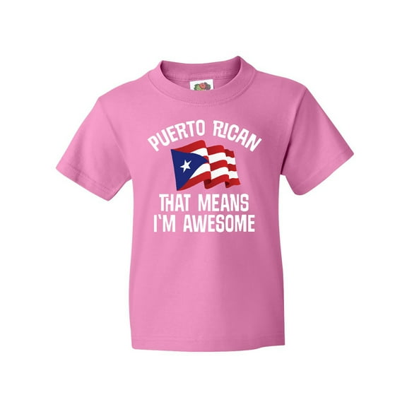 Inktastic Puerto Rican Awesome Youth T-Shirt