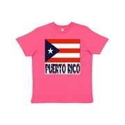 Inktastic Puerto Rico Flag & Name Youth T-Shirt