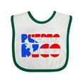 thumbnail image 1 of Inktastic Puerto Rico Flag in Text Boys or Girls Baby Bib, 1 of 4