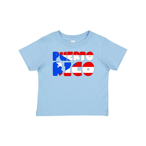 Inktastic Puerto Rico Flag in Text Boys or Girls Baby T-Shirt