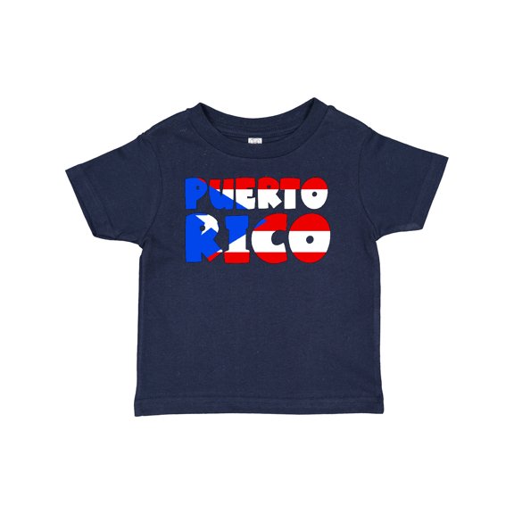 Inktastic Puerto Rico Flag in Text Boys or Girls Baby T-Shirt